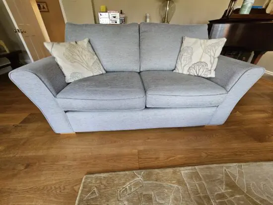 Alstons - very high quality pale blue/grey - 3 seater / double sofa bed.