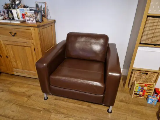 Siren Furniture Ltd, Brown leather, Deep armchair