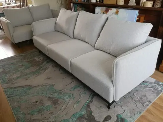 3 + 2 Brand New Light Grey Sofa Set