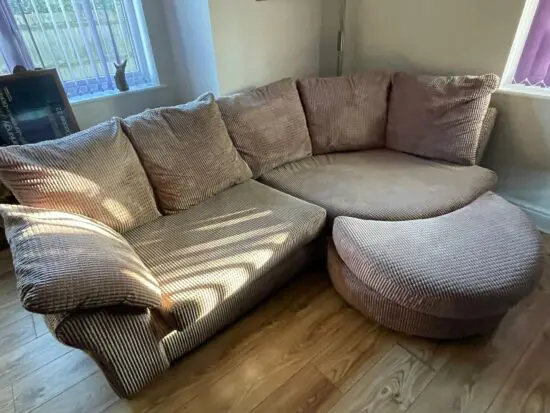 DFS Light brown corner sofa set