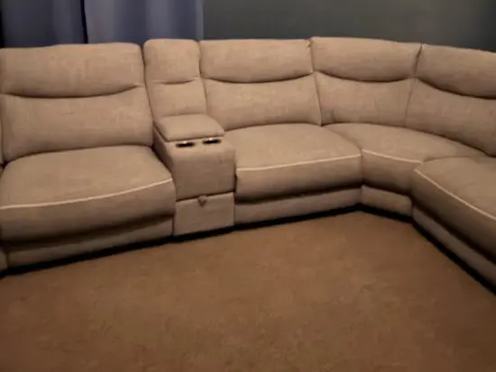 DFS trek electric corner sofa and DFS swivel and rocker recliner chair