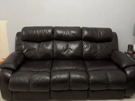 DFS Leather Sofa x2