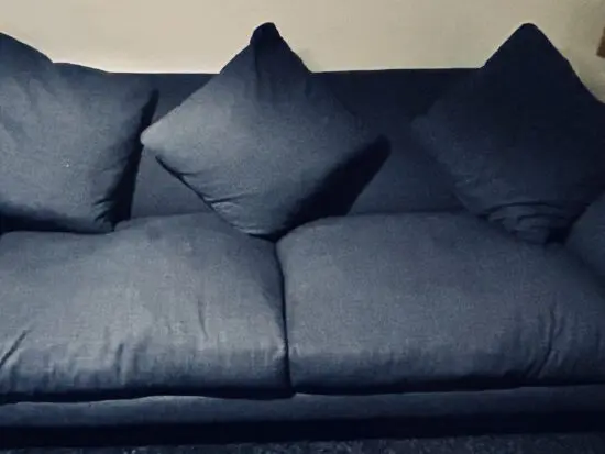 Loaf Large Bear Hug 3-seater sofa in Cookbook Blue Clever Linen