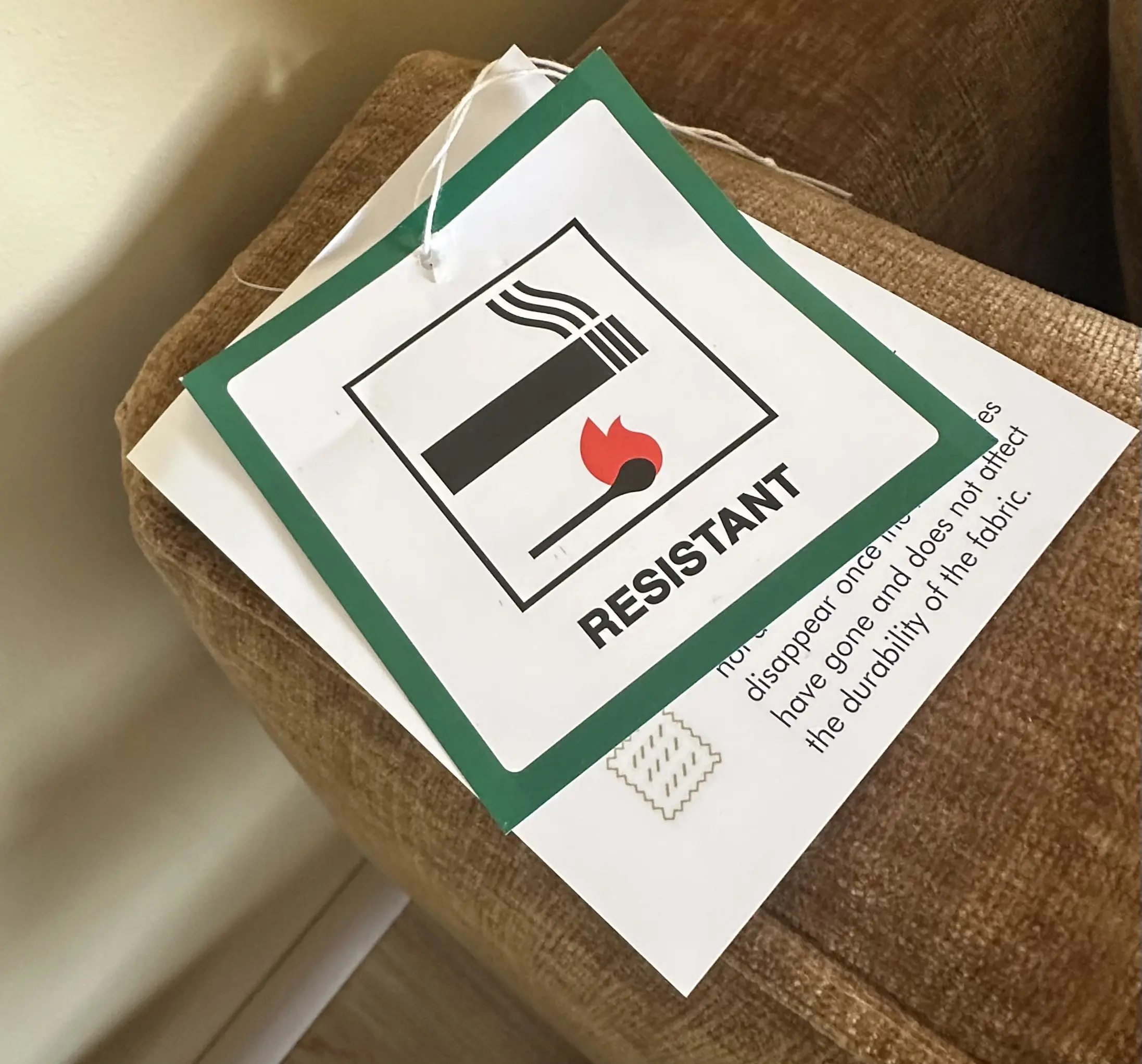 DFS Huxham Chenille Pillow Back 3 Seater Sofa in cinnamon