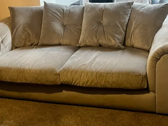 Serafina 3 seater velvet chesterfield