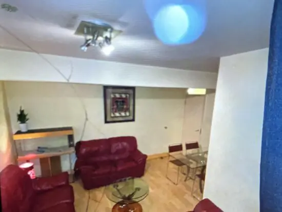 Full set of a leather 3 seater sofa