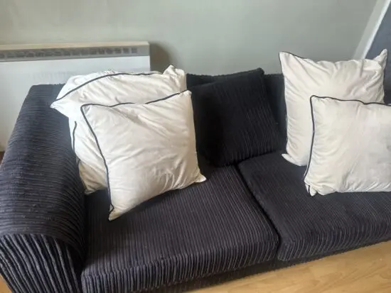 Velvet 3 seater sofa