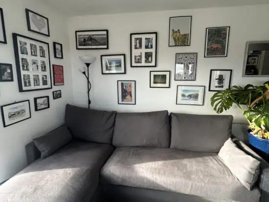 IKEA sofa with chaise and ottoman storage OPEN TO OFFERS