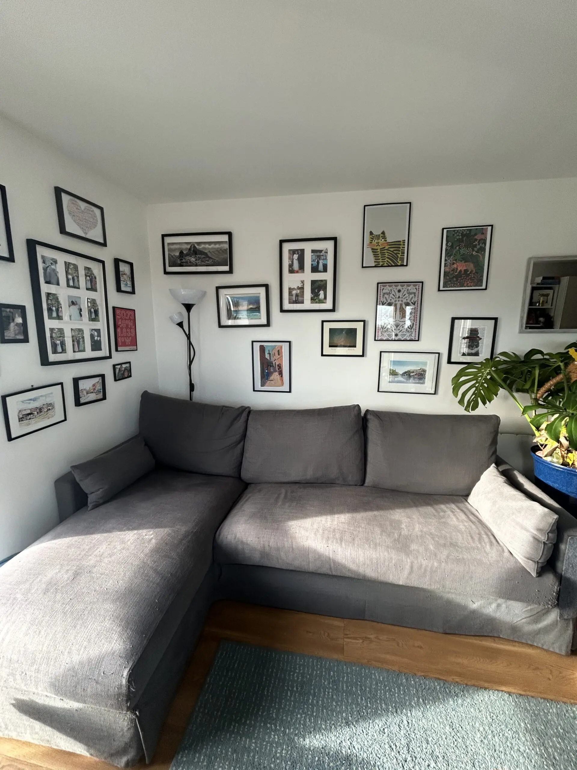 IKEA sofa with chaise and ottoman storage OPEN TO OFFERS