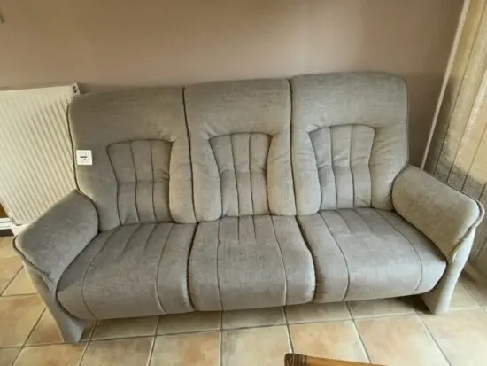 G&W Himolla Cumuly 3 seater sofa finished in colour : textured Tibet, seat interior super-lastic soft