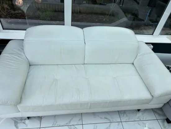 French Leather Sofa from Cuir Centre