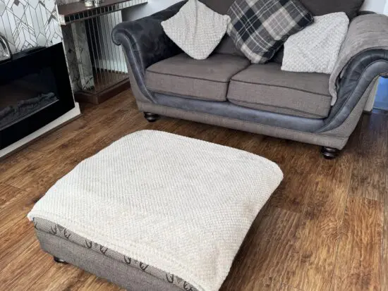 2 large brown fabric sofa from sofology