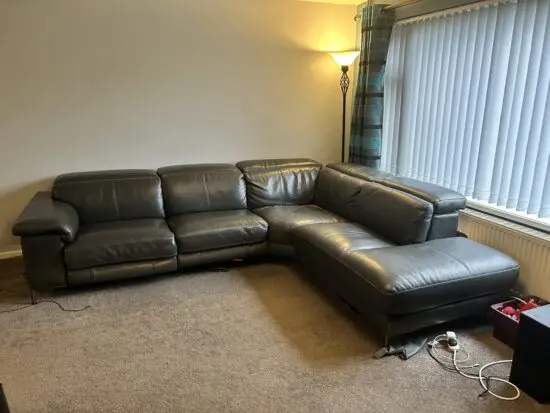 Luxurious Brown Leather Sofa, Milano, Cosy Corner for Living Room, Lounge