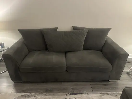 DFS Saxton Graphite 3 piece suite and storage footstool