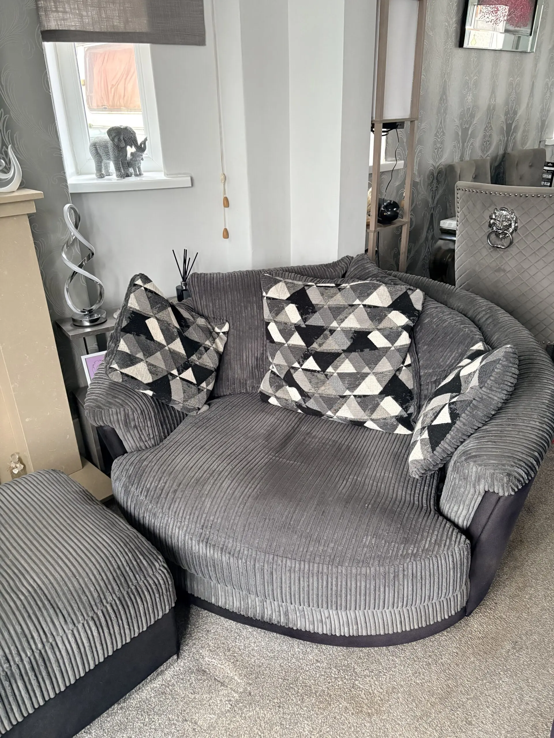 Harveys Charcoal Corner sofa set