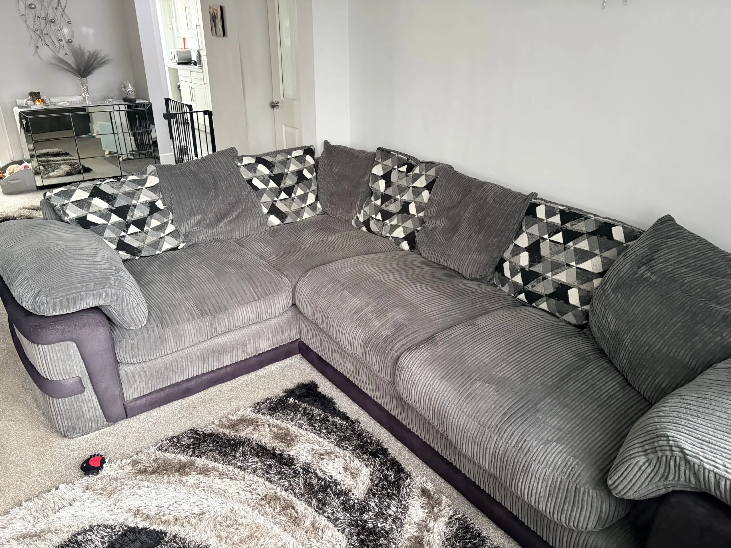 Harveys Charcoal Corner sofa set