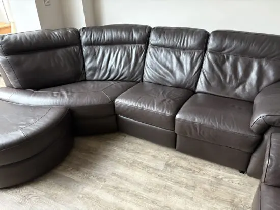 Natuzzi corner sofa and chair