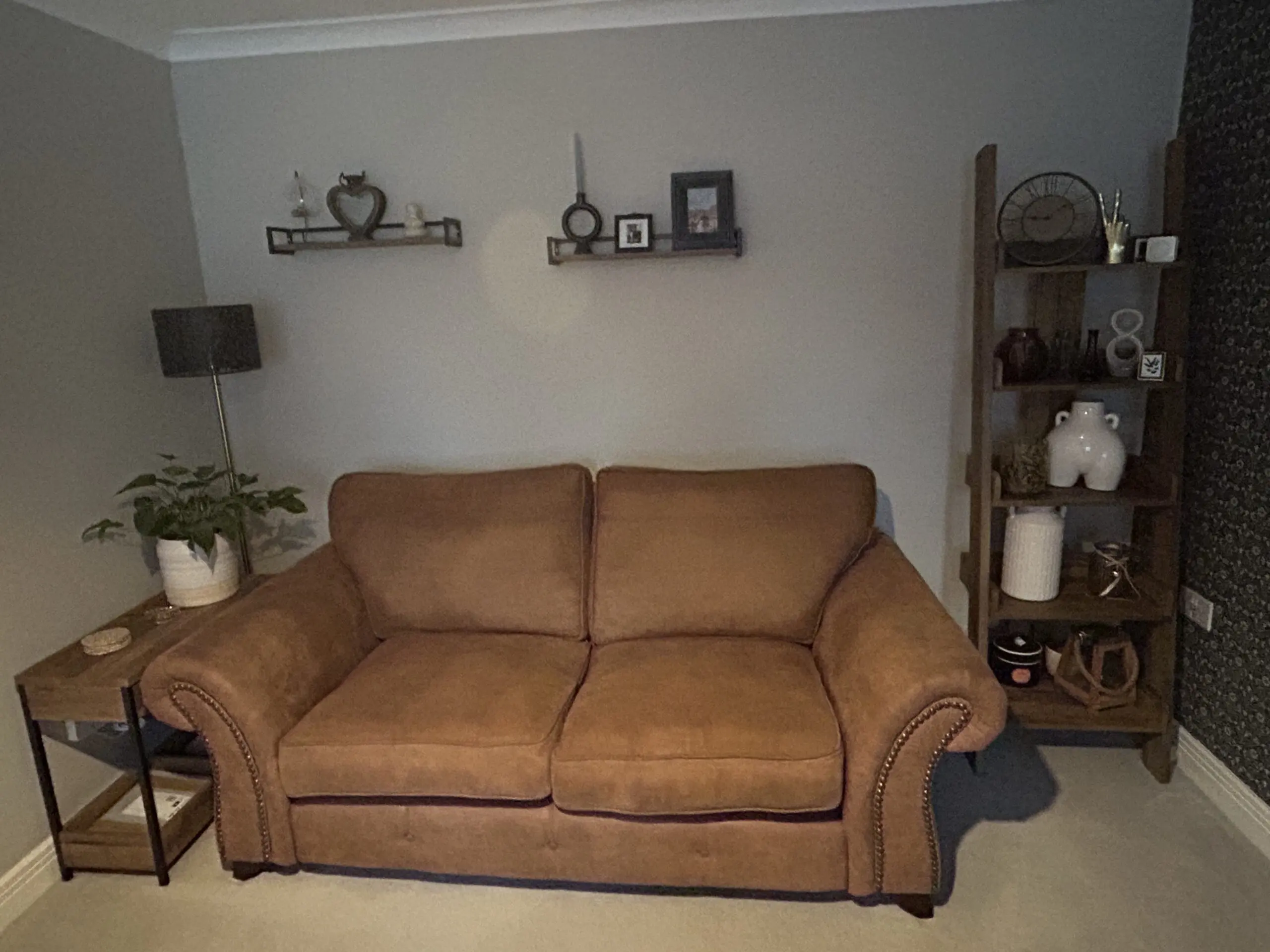 DFS brown sofa