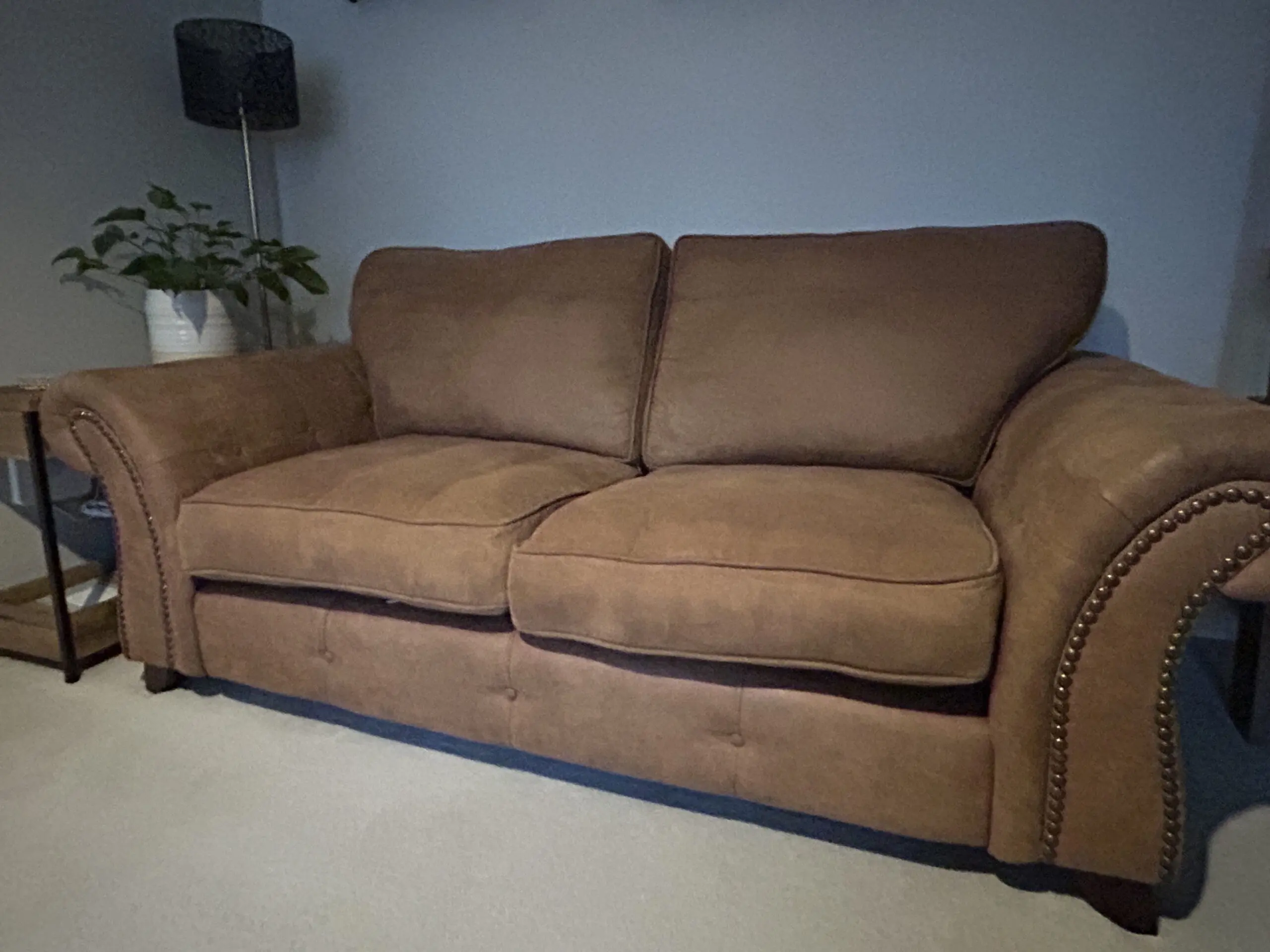 DFS brown sofa