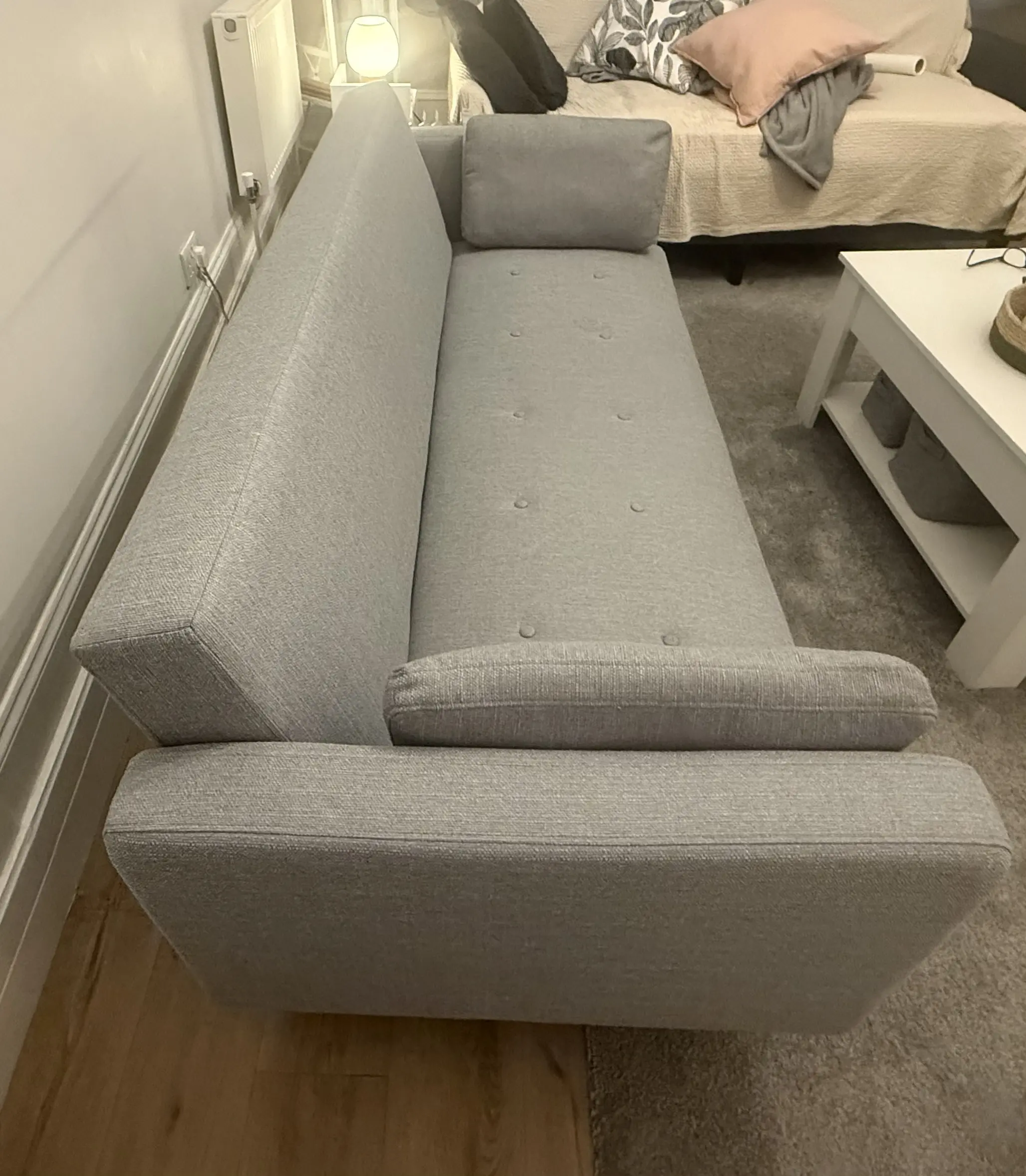Dusk Hudson Click Clack Sofa Bed - Mid Grey - 329