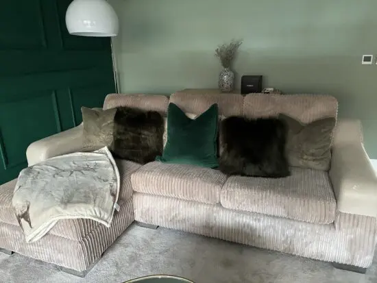 DFS 3 seater with large ended chaise & matching 2 seater