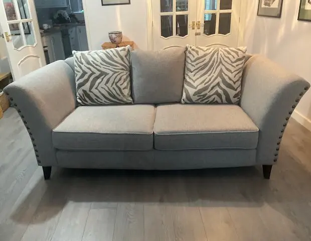 Grey two/three seater settee