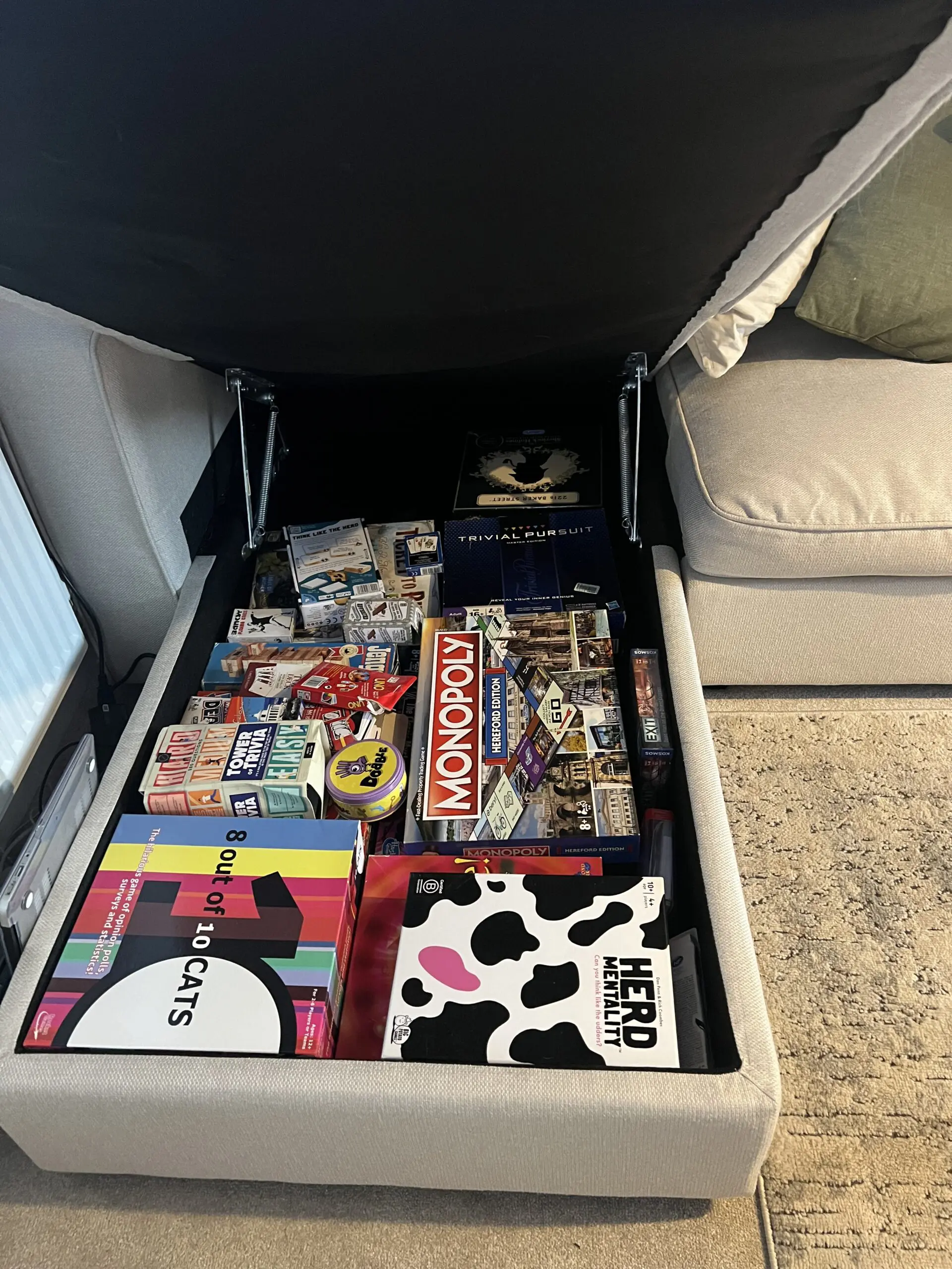 Dusk Beige three seater corner sofa with storage