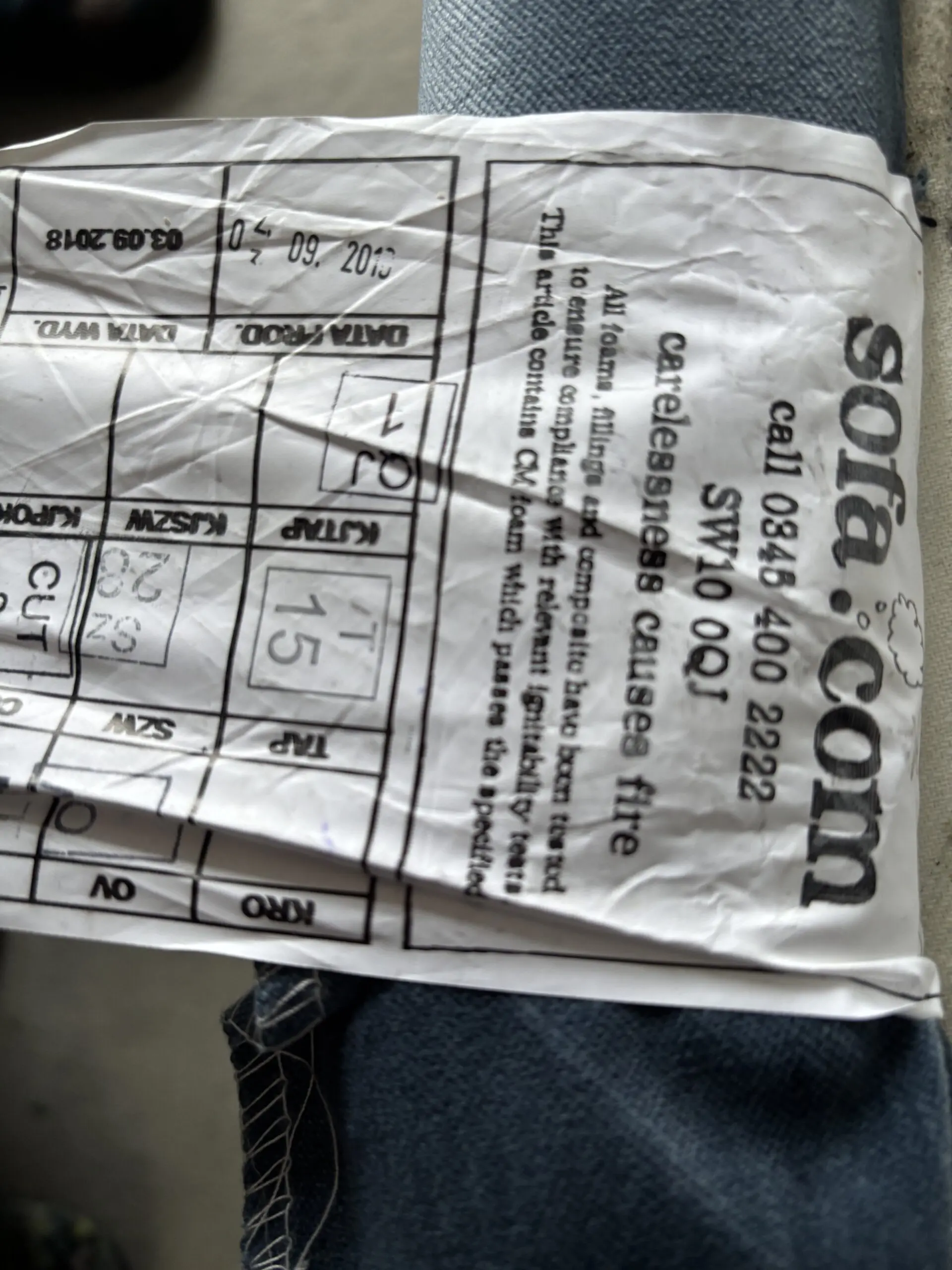 Sofa.com 3 seater sofa with pull out sprung double bed