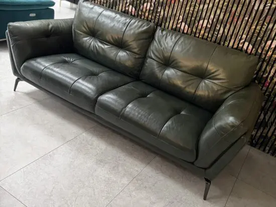 Harlan 3 Seater Leather Sofa