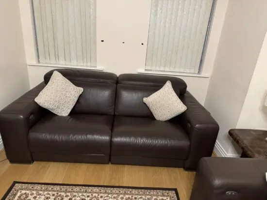2 seater Motorised leather settee