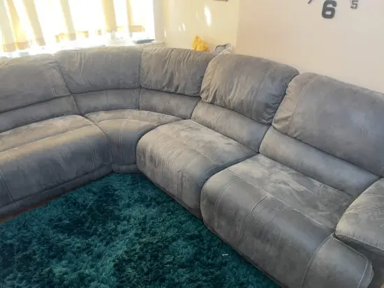 Electric recliner corner sofa