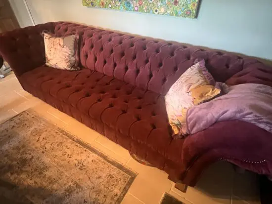 Five seater vintage sofa