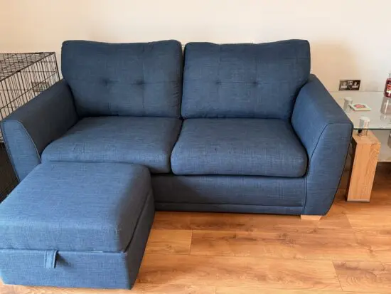 Dfs blue Kian 3 seater sofa