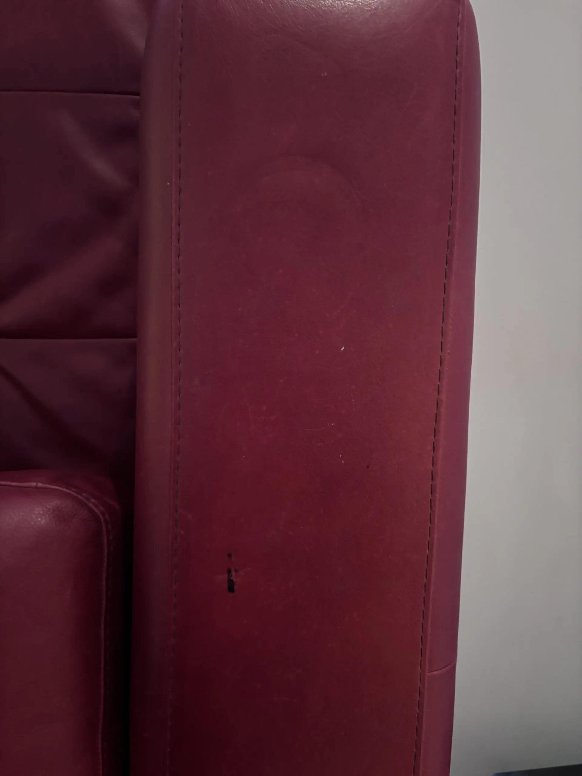 Contemporary Natuzzi Leather Sofa