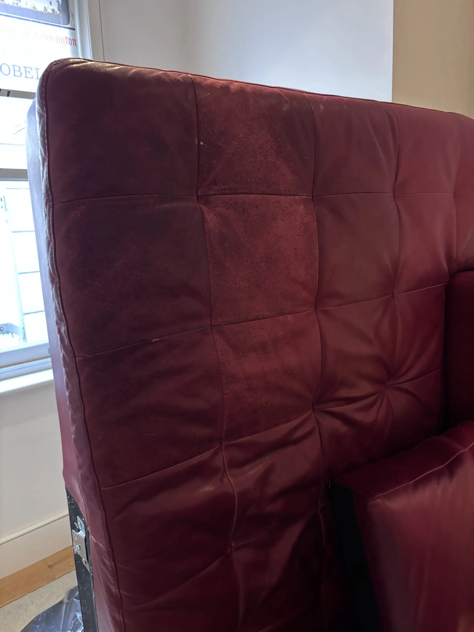 Contemporary Natuzzi Leather Sofa