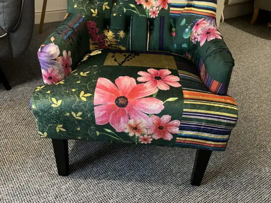 2 Wayfair Green Tibay Upholstered Accent Chairs