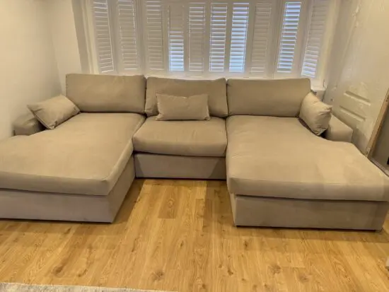 Rowen home: Tribeca Mink Large U Shape Sofa