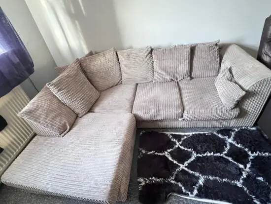 Corner Sofa - Charcoal - Comfortable & Stylish