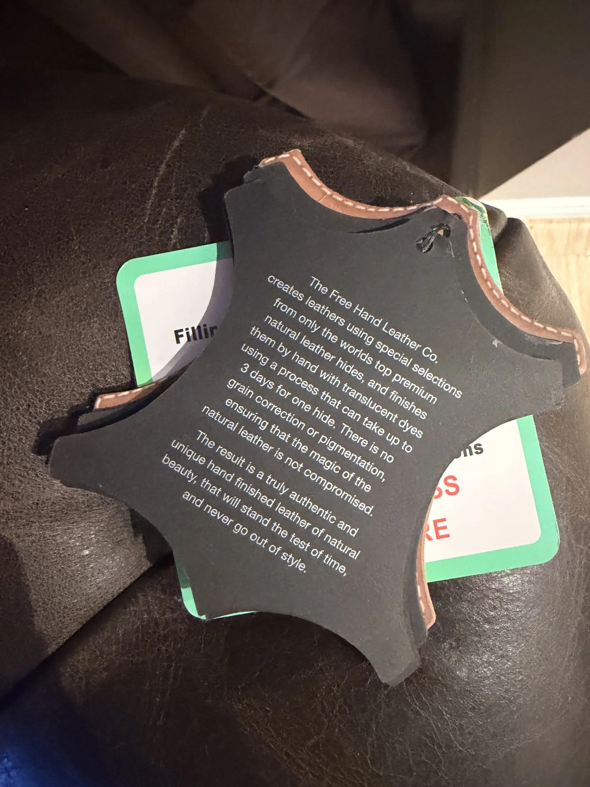 DFS Heritage leather Chesterfield Sofa set