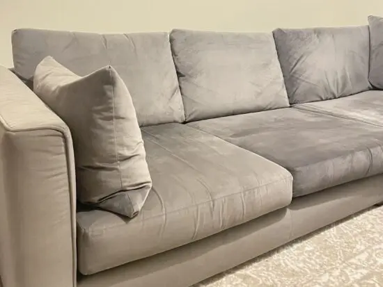 DFS large grey corner sofa