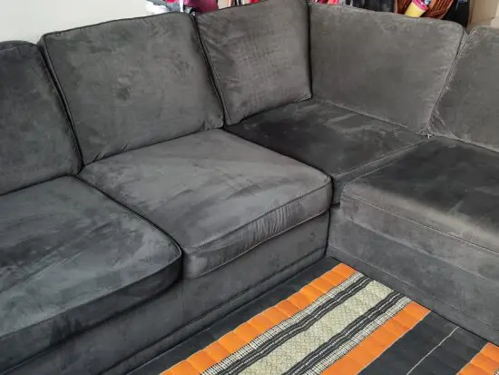 DFS Grey Orka Corner Sofa