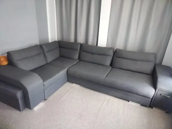 Grey corner sofa