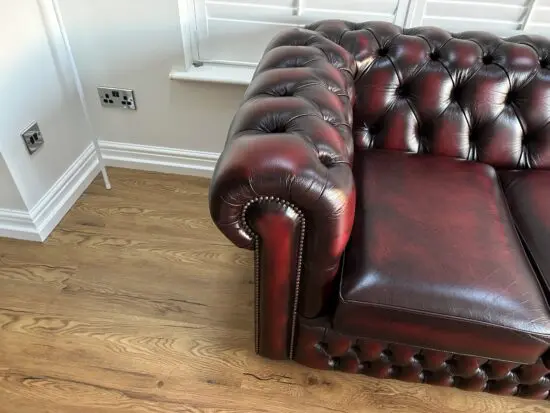 4 Seater Chesterfield ox blood red