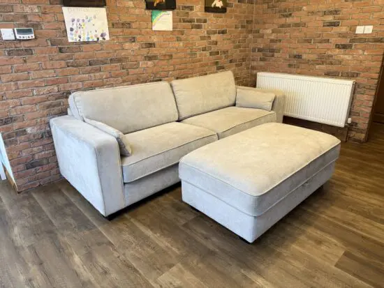 Sofa Club Bloomsbury Large Sofa & Ottoman Footstool - Summer Linen