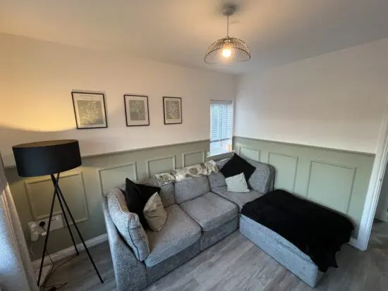 DFS grey corner sofa