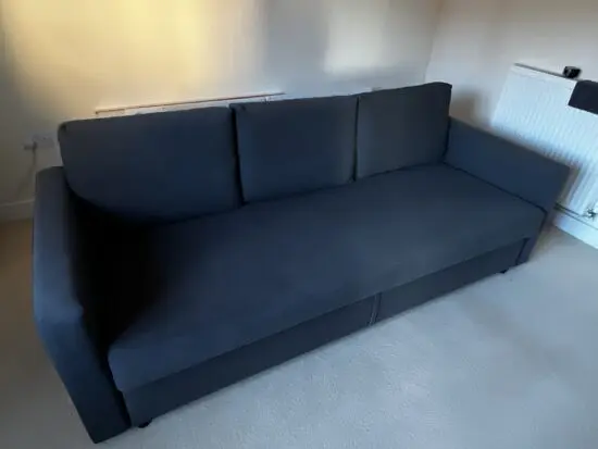 IKEA 3-Seater Sofa Bed – Dark Grey – Good Condition