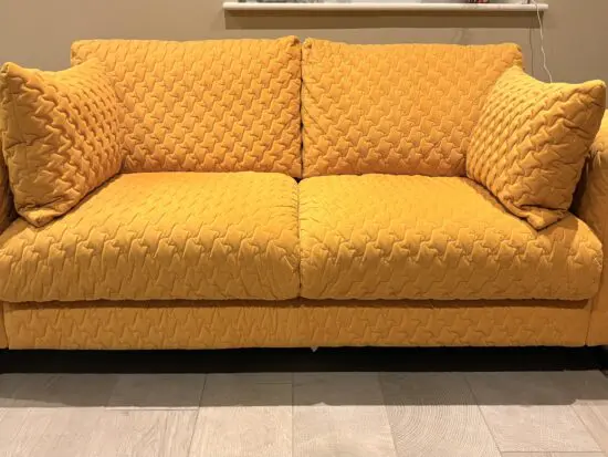 Mustard Furniture Village 2 seater sofa