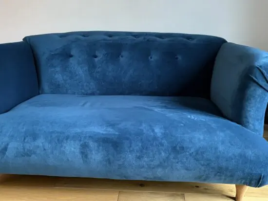 Handmade velvet contemporary chesterfield