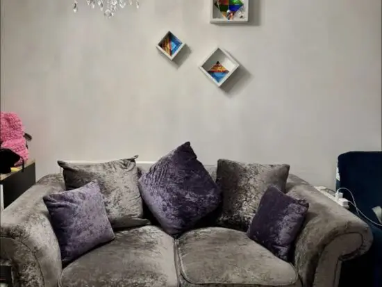 Chesterfield sofa grey