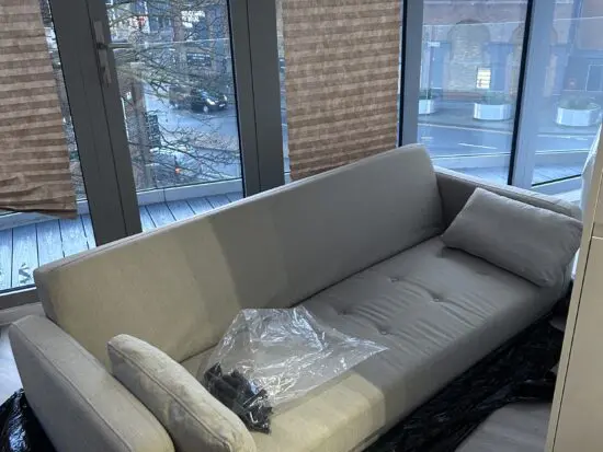 Dusk stone grey Hudson click clack sofa bed